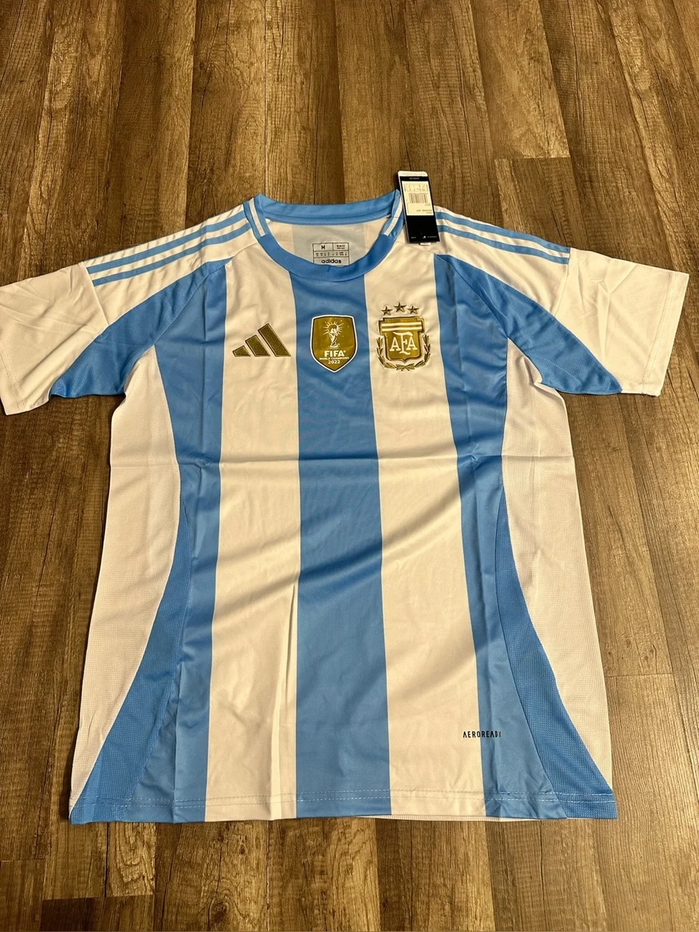 Argentina home Soccer Jersey - Light Blue & White
Xxl slim fit - Picture 1 of 5